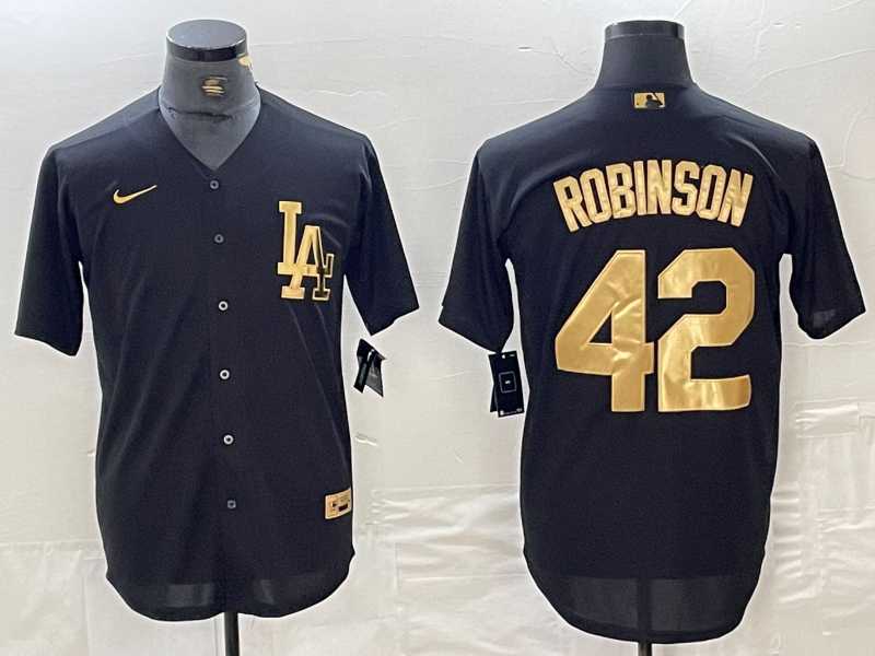 Men's Los Angeles Dodgers #42 Jackie Robinson Black Gold Cool Base Stitched Jersey,We sell and wholesale Men's Los Angeles Dodgers #42 Jackie Robinson Black Gold Cool Base Stitched Jersey on line form chian!